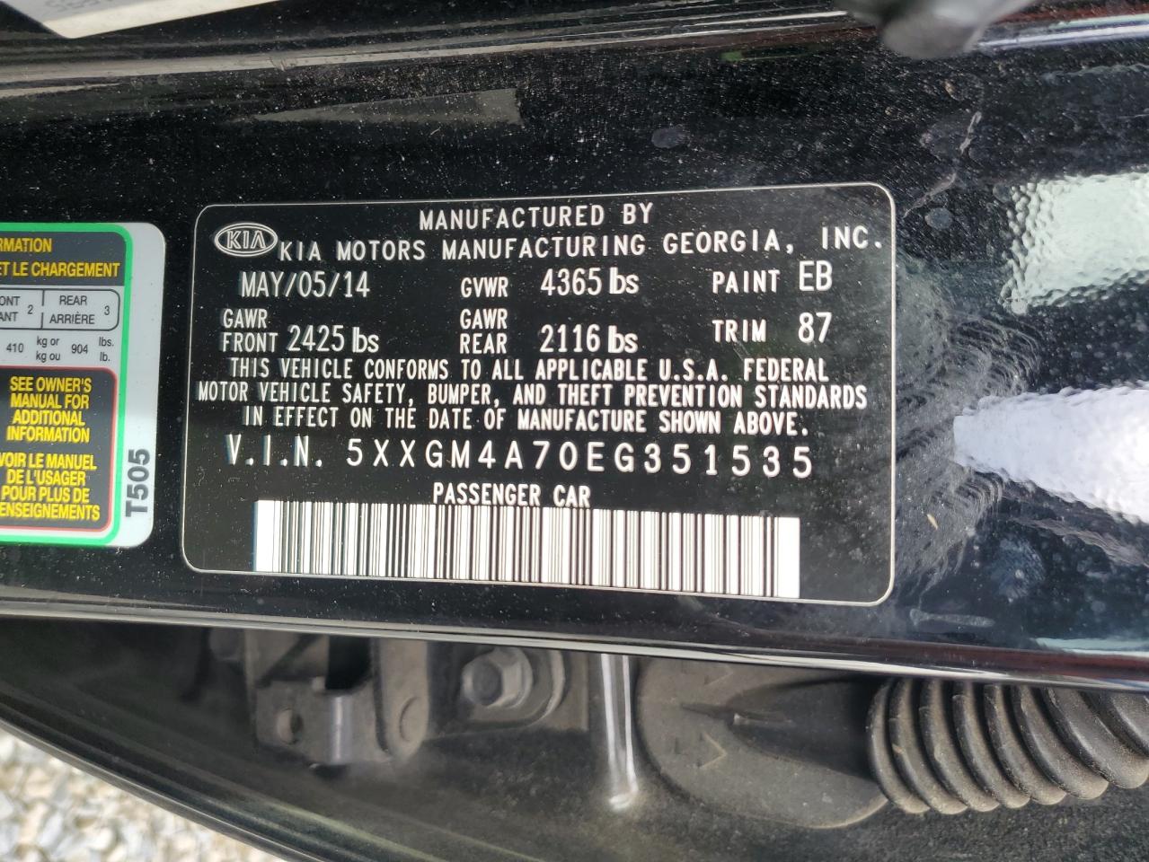 Kia Optima Lx Image 8