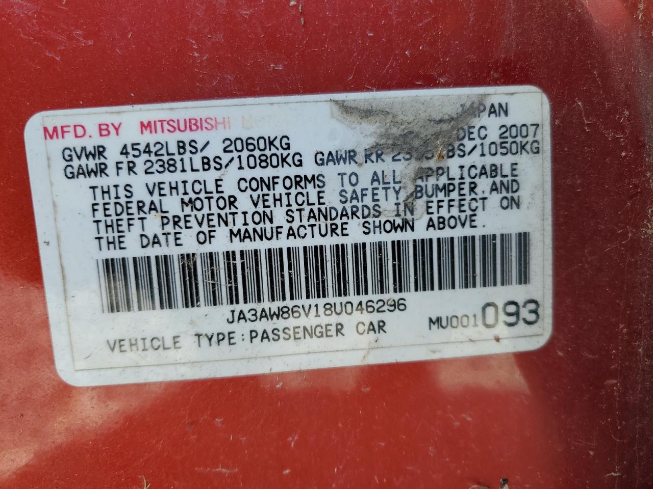 Mitsubishi Evo Evolution Gsr Image 2