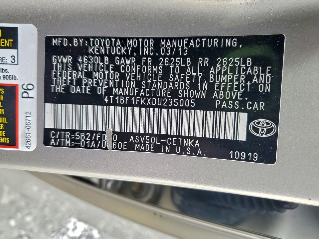 Toyota Camry L Image 10