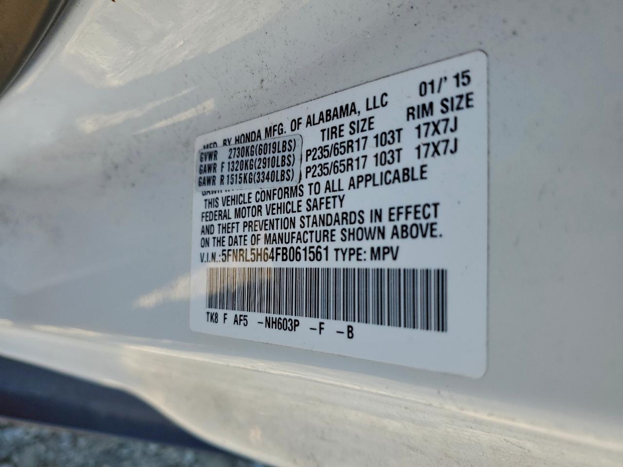 Honda Odyssey Exl Image 9