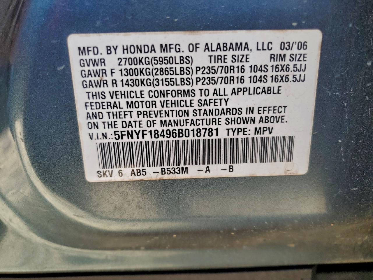 Honda Pilot Ex Image 12