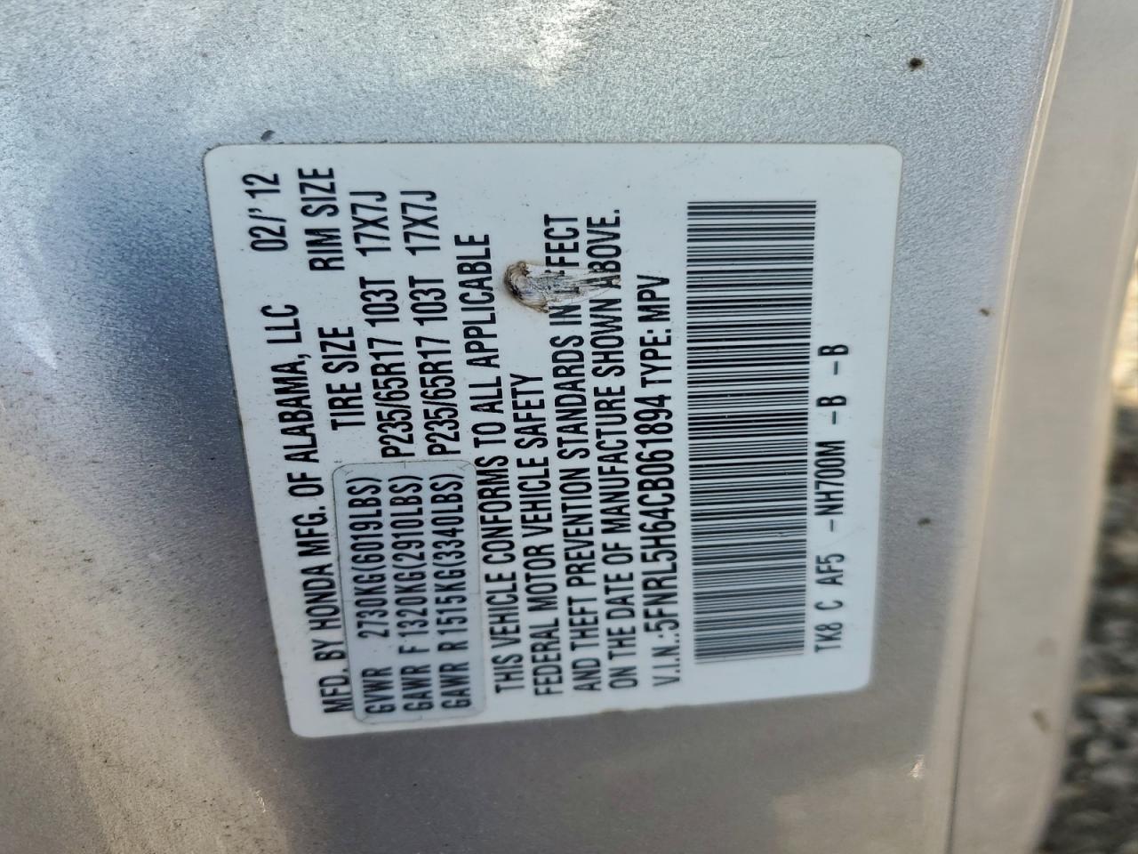 Honda Odyssey Exl Image 3