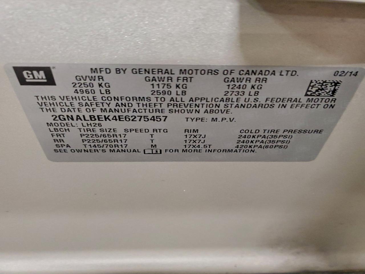 Chevrolet Equinox Lt Image 9