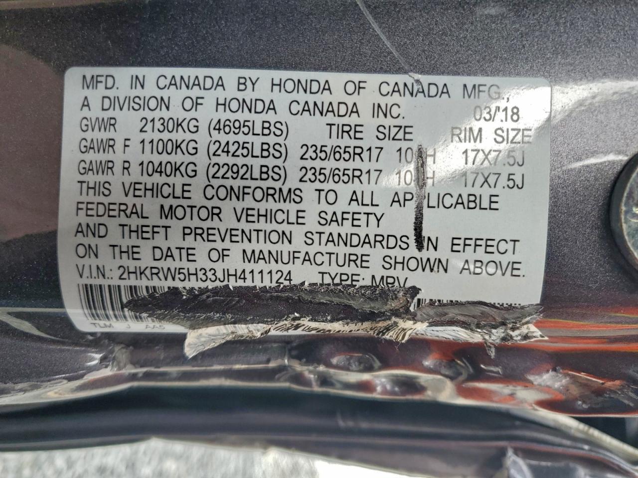 Honda Crv Lx Image 10