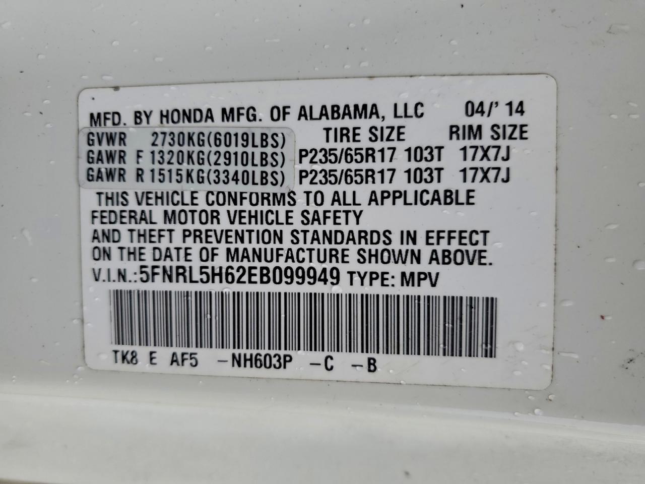 Honda Odyssey Exl Image 6